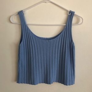 Blue Crop Top